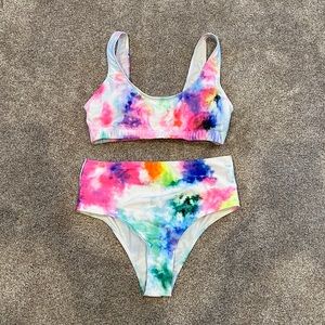 New Tie Dye Bikini Sz Md